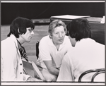 Martin Charnin, Danny Kaye and Joe Layton in rehearsal for the stage production Two by Two