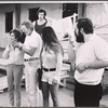 Joan Copeland, Danny Kaye, Michael Karm, Tricia O'Neil and unidentified in rehearsal for the stage production Two by Two