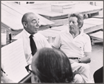 Richard Rodgers and Danny Kaye in rehearsal for the stage production Two by Two