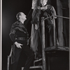 Basil Rathbone [right] and unidentified in the stage production J.B.
