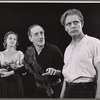 Basil Rathbone, James Daly [right] and unidentified in the stage production J.B.