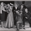 Basil Rathbone [right] and ensemble in the stage production J.B.