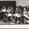 Scene from rehearsal for the stage production Jesus Christ Superstar