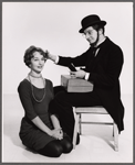 Denis Quilley and unidentified in the stage production Irma la Douce