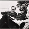 Alan King and Jane Elliot in rehearsal for the stage production The Impossible Years
