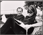 Alan King and Jane Elliot in rehearsal for the stage production The Impossible Years