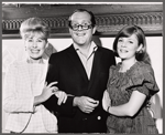 Janet Ward, Alan King and Jane Elliot in rehearsal for the stage production The Impossible Years