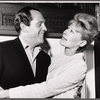 Alan King and Janet Ward in rehearsal for the stage production The Impossible Years