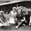 Neva Small, Janet Ward, Alan King and Jane Elliot in rehearsal for the stage production The Impossible Years