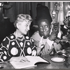 Molly Picon and Godfrey Cambridge in rehearsal for the stage production How to Be a Jewish Mother 