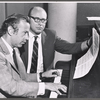 Michael Leonard and Herbert Martin in rehearsal for the stage production How to Be a Jewish Mother 