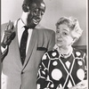 Godfrey Cambridge and Molly Picon in rehearsal for the stage production How to Be a Jewish Mother 