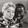 Molly Picon and Godfrey Cambridge in rehearsal for the stage production How to Be a Jewish Mother 
