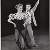 Helen Wood and Harold Lang in the stage production Ziegfeld Follies of 1957