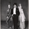 Billy De Wolfe [center] and unidentified others in the stage production Ziegfeld Follies of 1957