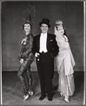 Billy De Wolfe [center] and unidentified others in the stage production Ziegfeld Follies of 1957