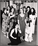 Andrea Marcovicci, Sharon Redd, Marta Heflin and unidentified others in the stage production The Wedding of Iphigenia