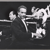 Leonid Hambro, Victor Borge, Claire Sombert and Michel Bruel in publicity photo for the touring production Victor Borge in Concert