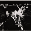 Leonid Hambro, Victor Borge, Claire Sombert and Michel Bruel in publicity photo for the touring production Victor Borge in Concert