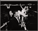 Leonid Hambro, Victor Borge, Claire Sombert and Michel Bruel in publicity photo for the touring production Victor Borge in Concert