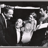 Victor Borge, Leonid Hambro, Claire Sombert and Michel Bruel in publicity photo for the touring production Victor Borge in Concert