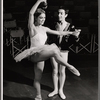 Claire Sombert and Michel Bruel in rehearsal for the touring production Victor Borge in Concert