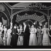 Tammy Grimes, Harve Presnell [center] and unidentified others in the stage production The Unsinkable Molly Brown