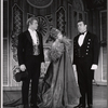 Harve Presnell, Tammy Grimes and Christopher Hewett in the stage production The Unsinkable Molly Brown