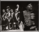 Howard Da Silva [center background] and unidentified others in the stage production The Unknown Soldier and His Wife