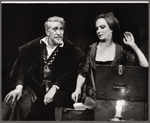Eduard Franz and Joan Greenwood in the stage production Those That Play the Clowns