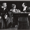 Eduard Franz, Joan Greenwood and Alfred Drake in the stage production Those That Play the Clowns