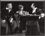 Eduard Franz, Joan Greenwood and Alfred Drake in the stage production Those That Play the Clowns