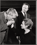 Eduard Franz, Alfred Drake and Joan Greenwood in rehearsal for the stage production Those That Play the Clowns