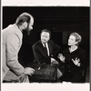 Robin Midgley, Alfred Drake and Joan Greenwood in rehearsal for the stage production Those That Play the Clowns