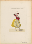 Costume de Melle. Fanny Essler [sic], rôle de Lauretta, dans La tarentule.
