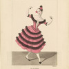 Costume de Melle Fanny Essler [sic] rôle de Florinde dans Le diable boiteux.