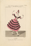 Costume de Melle Fanny Essler [sic] rôle de Florinde dans Le diable boiteux.