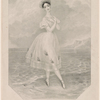 Melle. Pauline Duvernay, rôle de la nayade dans le ballet de La belle au bois dormant [in facsimile of Duvernay's handwriting]