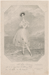 Melle. Pauline Duvernay, rôle de la nayade dans le ballet de La belle au bois dormant [in facsimile of Duvernay's handwriting]