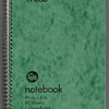 Spiral notebook with Stage Manager's Handwritten Notes