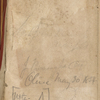 Notebook 1: ("A"). Includes printed calendars for 1851/52; entries dated 1853-54