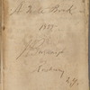 Notebook 3: ("B"). "A Note Book 1855"