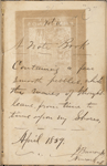 Notebook 5: ("C"). "A Note Book Containing a few smooth pebbles which the waves of thought leave, from time to time upon my Shores. April 1859"