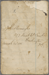 Notebook 10: ("K"). "John Burroughs 377 First St East Washington DC Mar. 24 1865" 