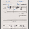 Stage manager's log