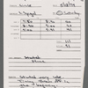 Stage manager's log
