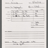 Stage manager's log