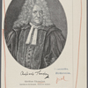 Christian Thomasius [signature]. Christian Thomasius. Jupfestich von M. Bernigroth. Berkleinerter Ausschnitt.