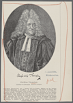 Christian Thomasius [signature]. Christian Thomasius. Jupfestich von M. Bernigroth. Berkleinerter Ausschnitt.