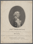 Edwd, Thompson Esqr, commander of his Brittanick Majestys Forces in the Kingdom of Guiana. This plate is respectfully inscribed to the gentlemen planters & mershants of Barbadoes & Guiana, by their obedient sert. Alex McKenzie. 